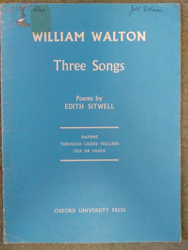 Walton william three songs - walton,,