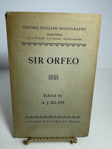 Sir orfeo bliss tolkien - orfeo,
