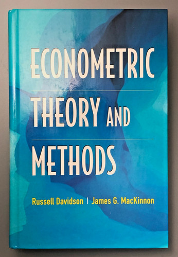 Econometric theory and methods - theory,